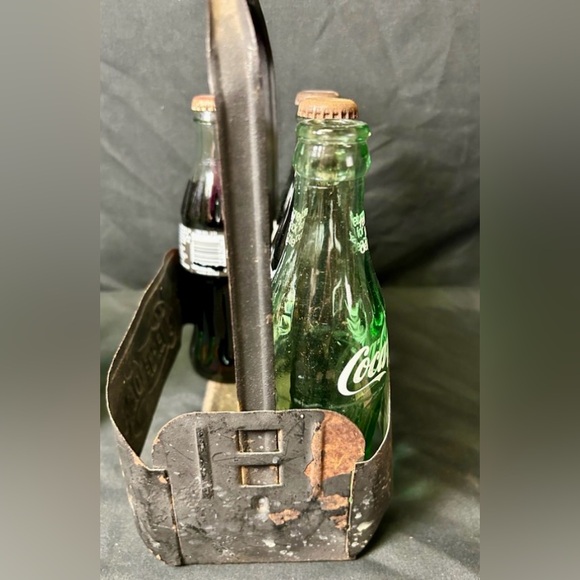 Rare Authentic Vintage Pepsi Cola 6 Pack Carrier Metal Handle Bottle Holder 1900 - Picture 3 of 5